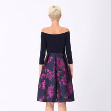 Load image into Gallery viewer, Brocade Dress with Stretch Top