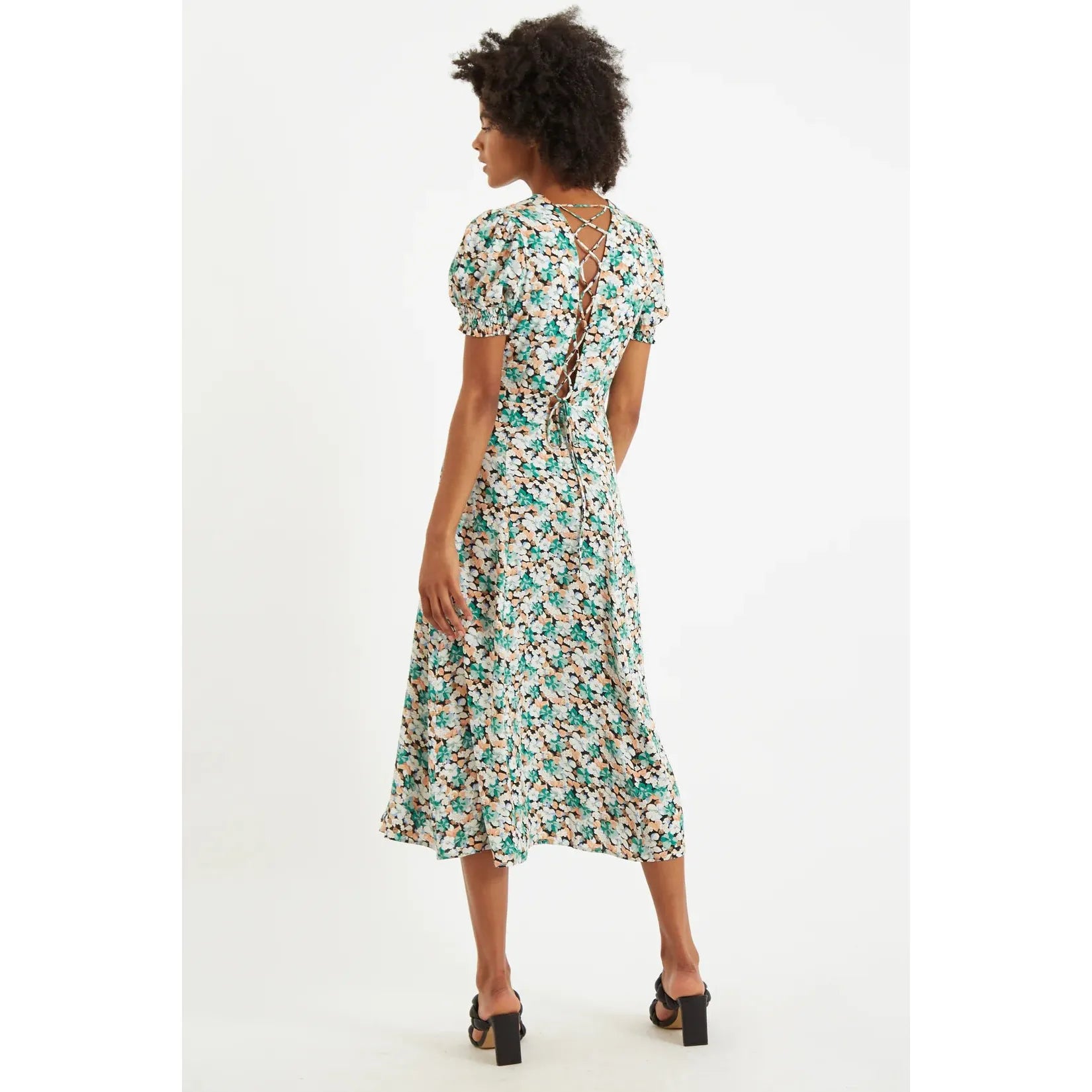 Romola Liseron Laced Back Midi Dress - PICNIC