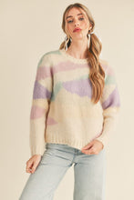 Load image into Gallery viewer, Abstract Knit Eyelash Sweater