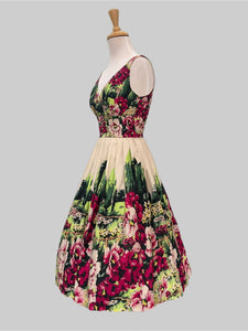 Elizabeth The Garden Vintage Style Dress