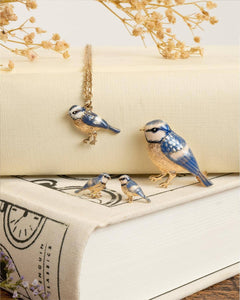 FABLE Enamel Blue Bird Brooch