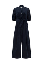 Load image into Gallery viewer, Stella Needlecord Navy Black Jumpsuit Long