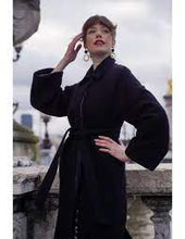 Load image into Gallery viewer, Isia Black Wool Coat