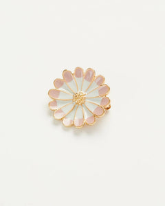 Enamel Daisy Brooch