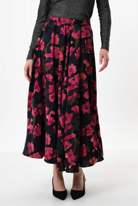 Anza Watermark Floral Midi Skirt