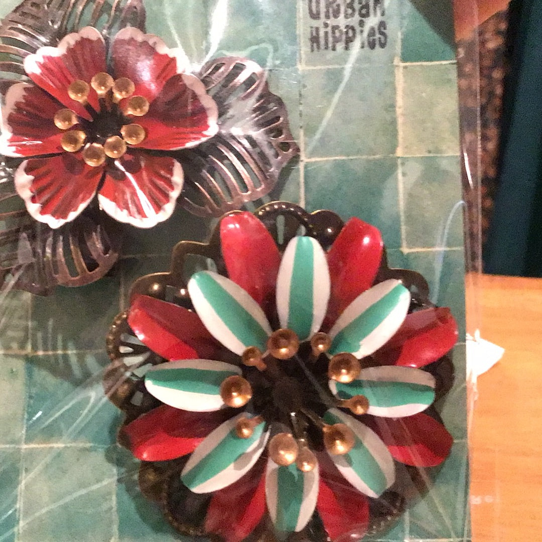 Urban Hippies Tiki Hair Clip Set