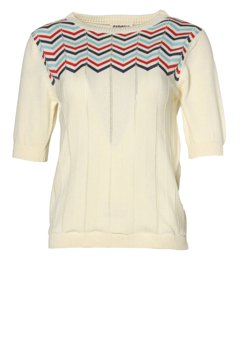 Antique white striped Sweater