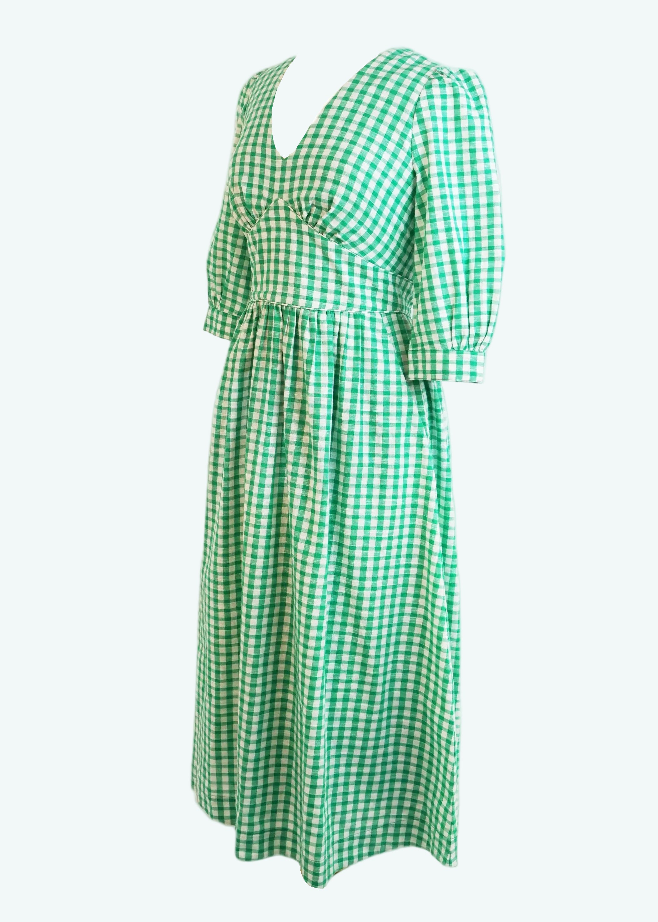Amelia In Emerald Green Gingham US 12/UK 16 Amelia In Emerald Green Gingham US 12/UK 16