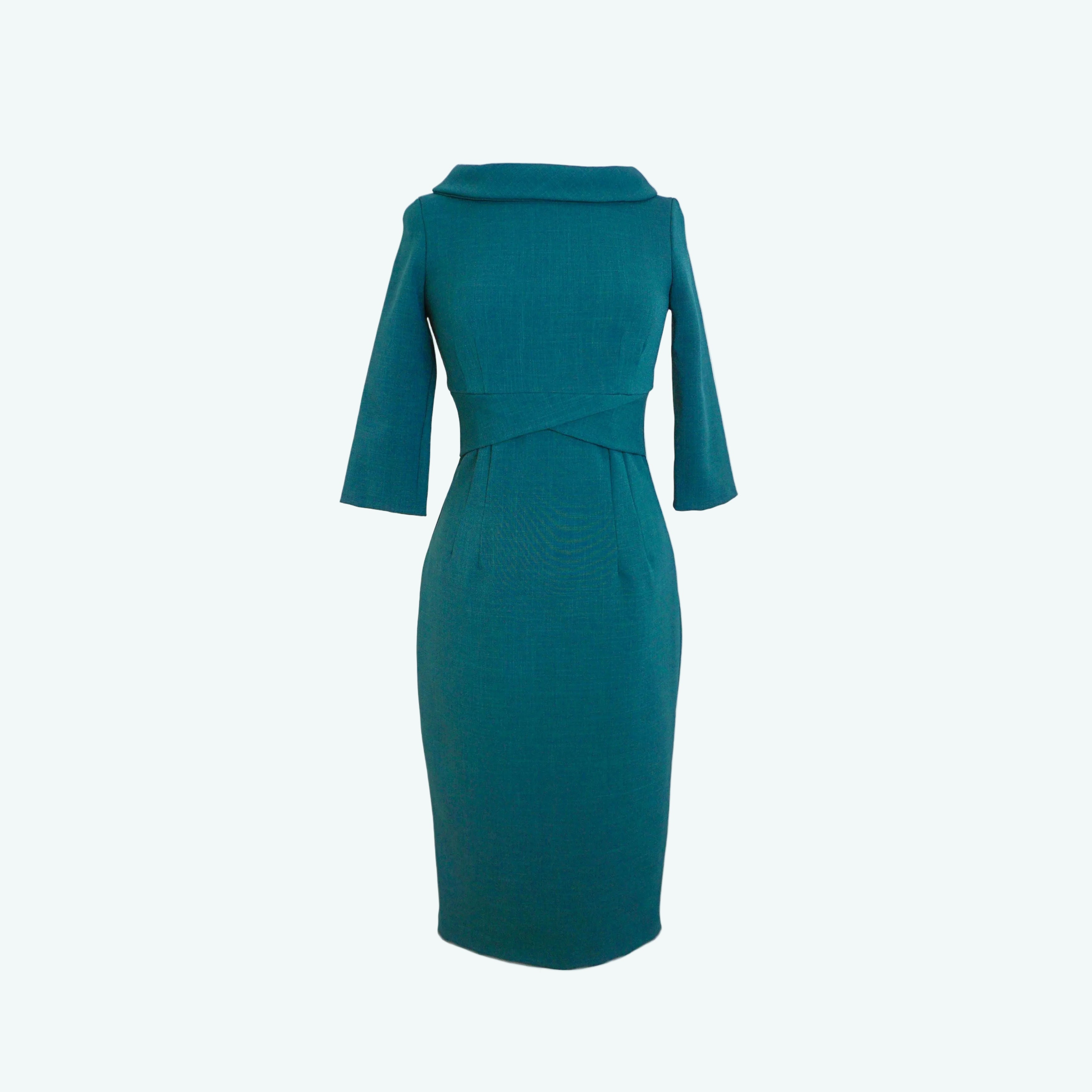 Kennedy Pencil Dress- Forest Green US 12/UK 16 Kennedy Pencil Dress- Forest Green US 12/UK 16