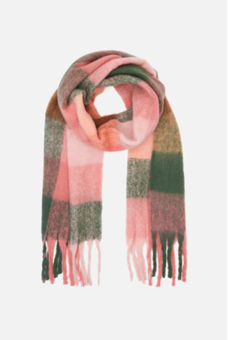 Snuggly Winter Wide Check Scarf