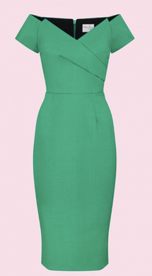 Temptress Pencil Dress in Emerald