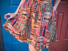 Load image into Gallery viewer, Don&#39;t Judge a Book by its Cover A-Line Skirt
