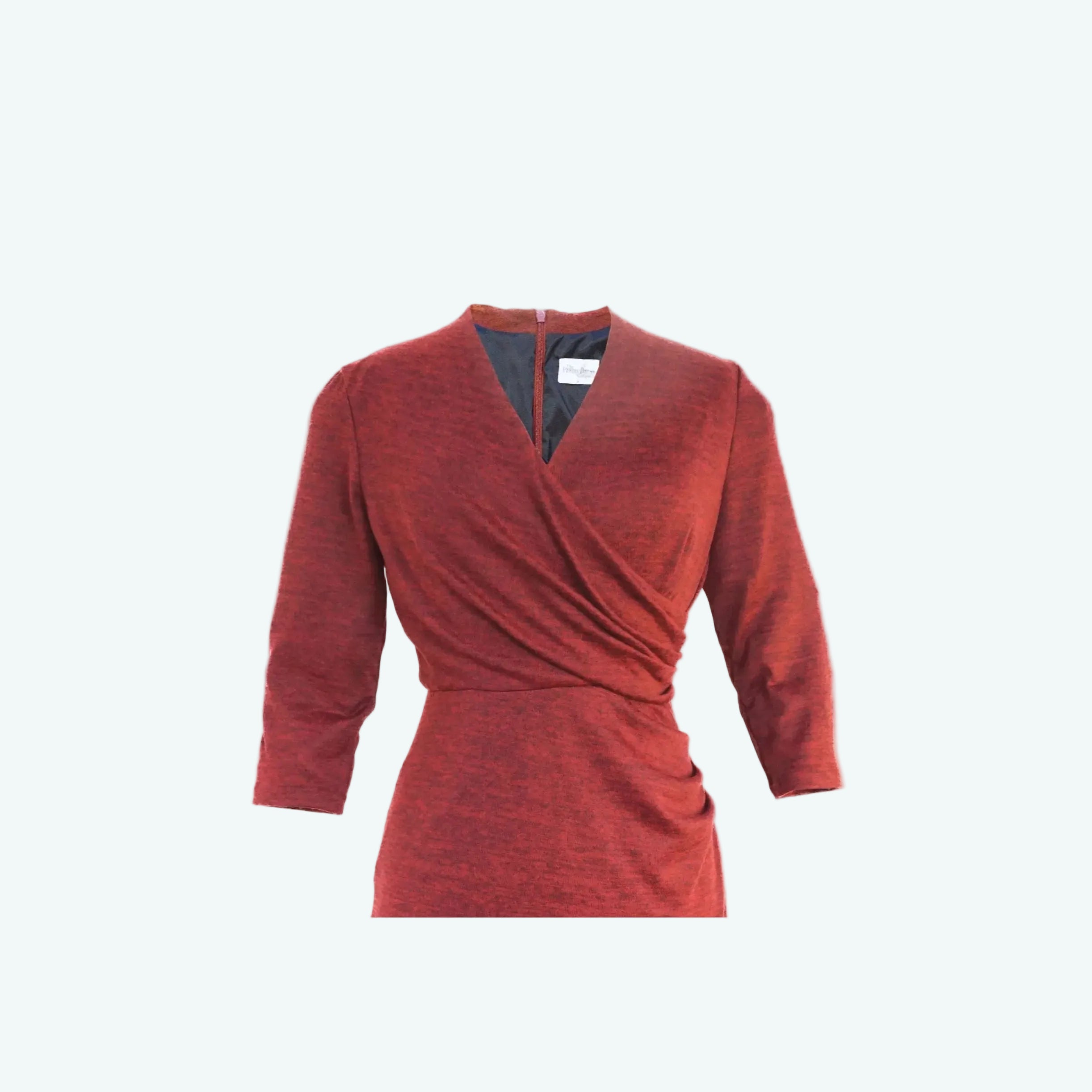 knit pencil dress Scanlan Theodore Crepe Knit Collar Dress