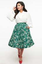 Load image into Gallery viewer, Winter Vintage Print 1950&#39;s Skirt