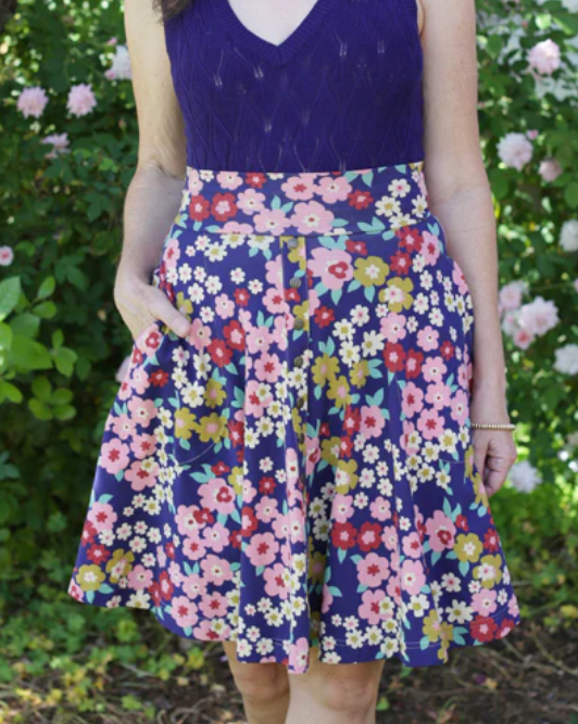 Floraison Jersey Hiking Skirt