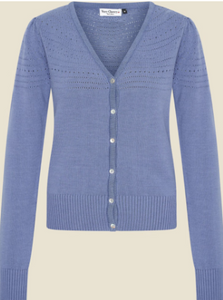 Lucia V - Neck Cardi in Lavender