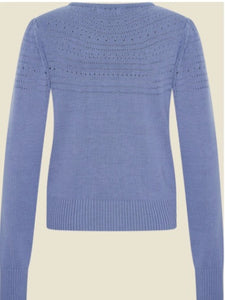 Lucia V - Neck Cardi in Lavender