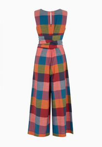 Roberta Festival Plaid Jumpsuit