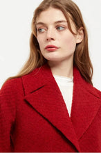 Load image into Gallery viewer, Statement Midi Lenth Coat in Red