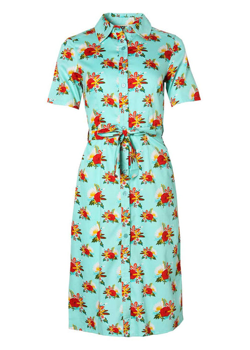 WIlma Floral Shirt Dress