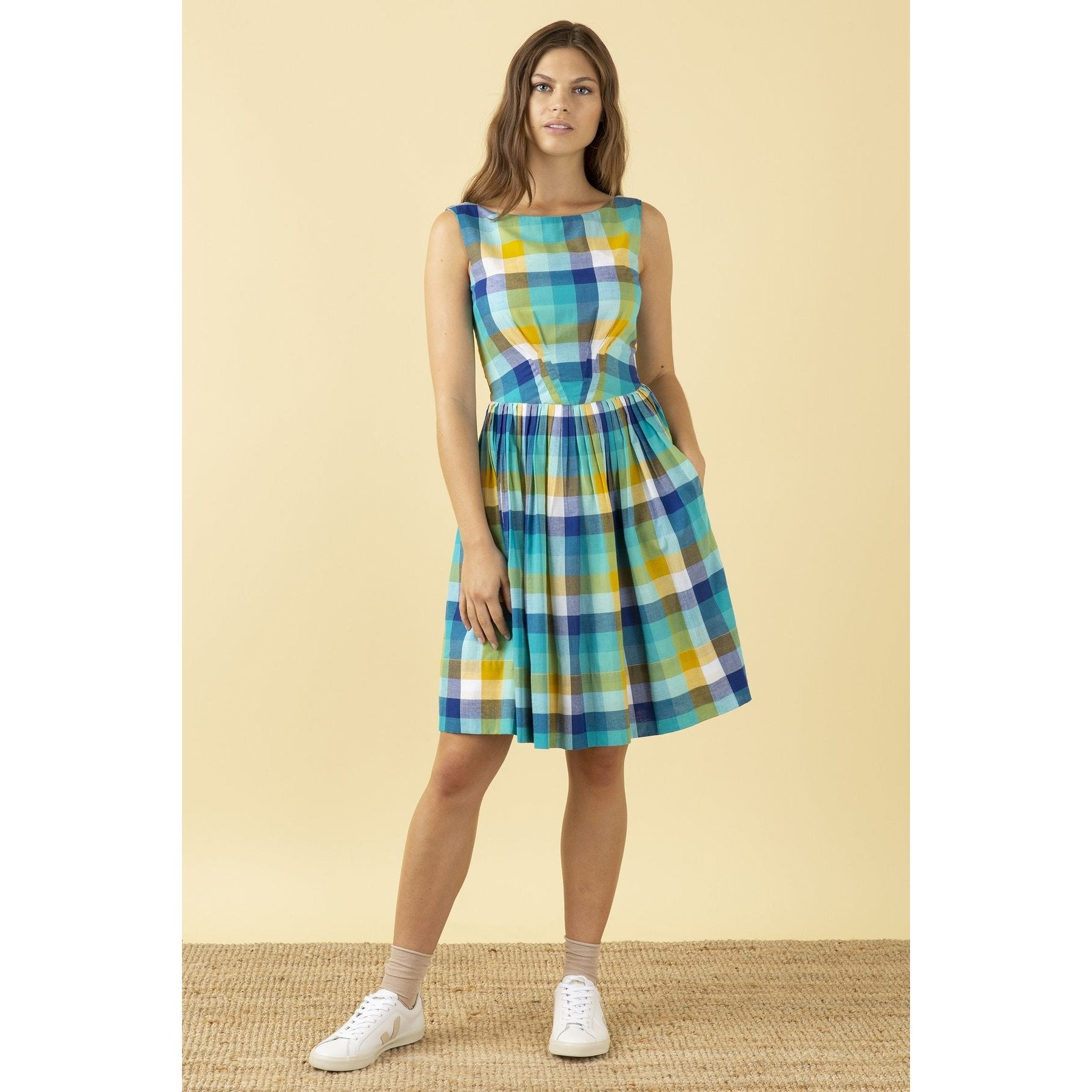 Abigail Dress - Cote D'azur Plaid - PICNIC