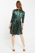 Load image into Gallery viewer, Annalise Paint Brush Velvet V Neck Mini Dress - PICNIC