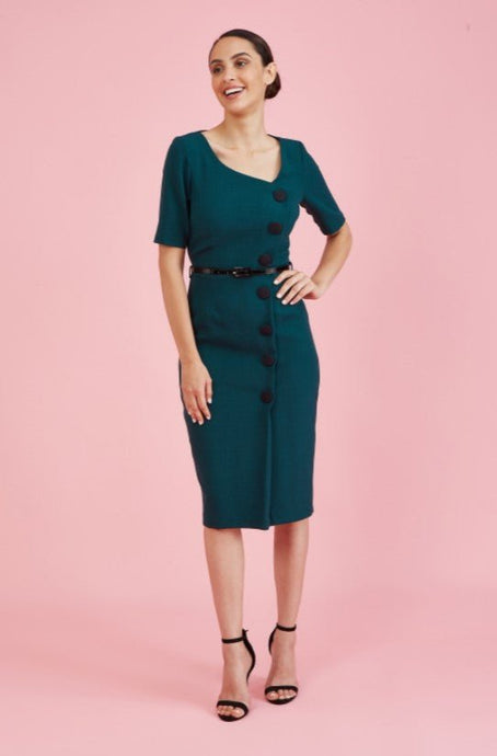 Forest Green Pencil Dress - PICNIC