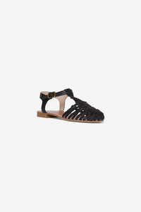 Weave Me Sandal in Black - Shoes - PICNIC
