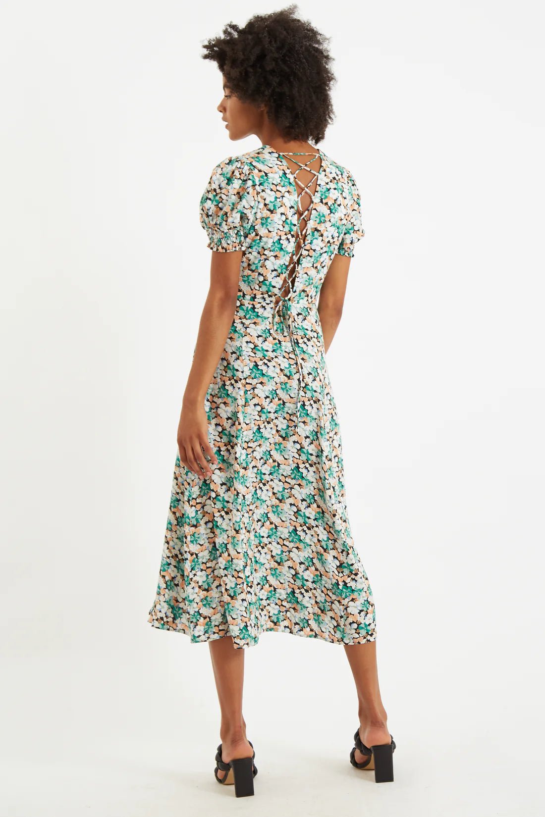 Romola Liseron Laced Back Midi Dress - PICNIC