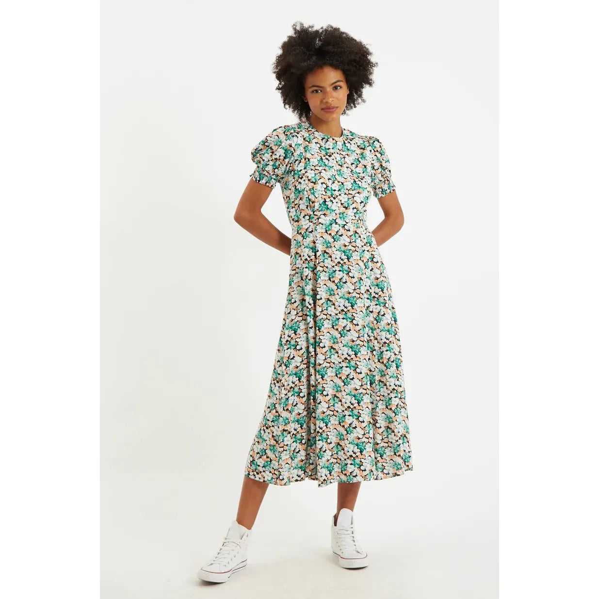 Romola Liseron Laced Back Midi Dress - PICNIC