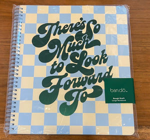 "There's So much To Look Forward To" Checkered Notebook - PICNIC