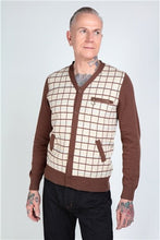 Load image into Gallery viewer, Thomas Checkered Brown Cardigan - PICNIC
